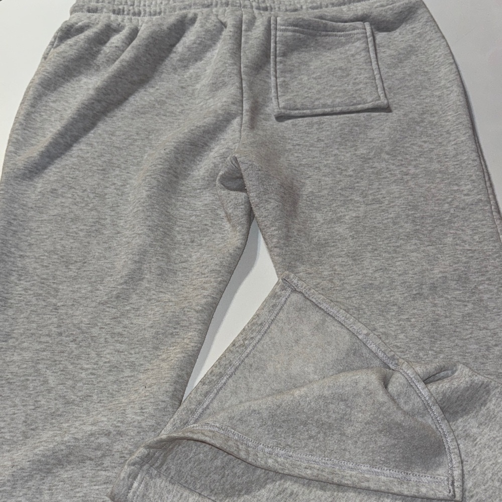 Lazy Sunday Heather GrayY2K Styled Flared Lounge Sweat Pants‎ - Picture 5 of 5